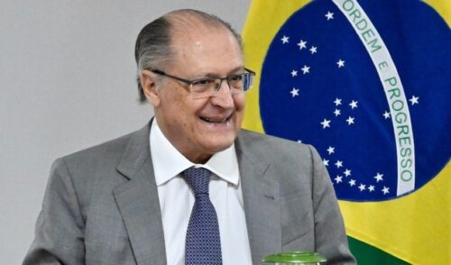 Vice-presidente Alckmin defende redução dos juros durante evento da ONU. Foto: TV Senado