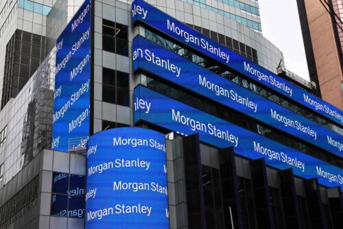 Lucro do Banco Morgan Stanley cai. Foto: Getty Images via AFP