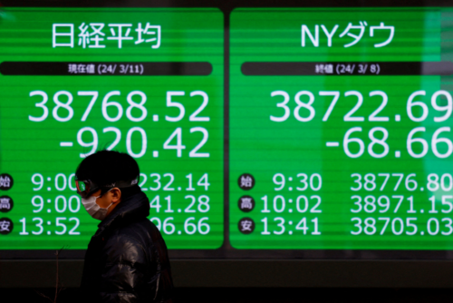 Indice de ações Nikkei alcança alta recorde no Japão
