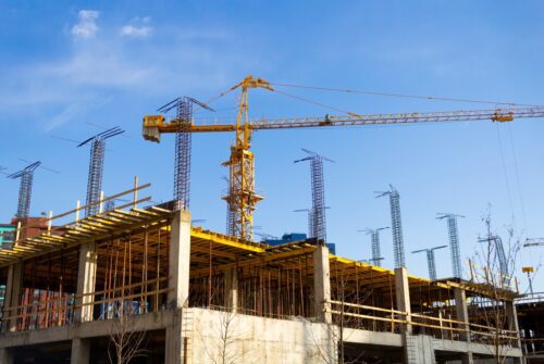 prédio sendo construido
