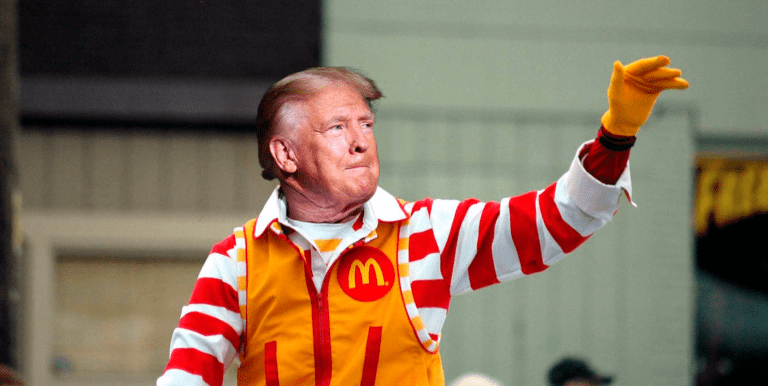 Trump promete fritar batatas no McDonald's