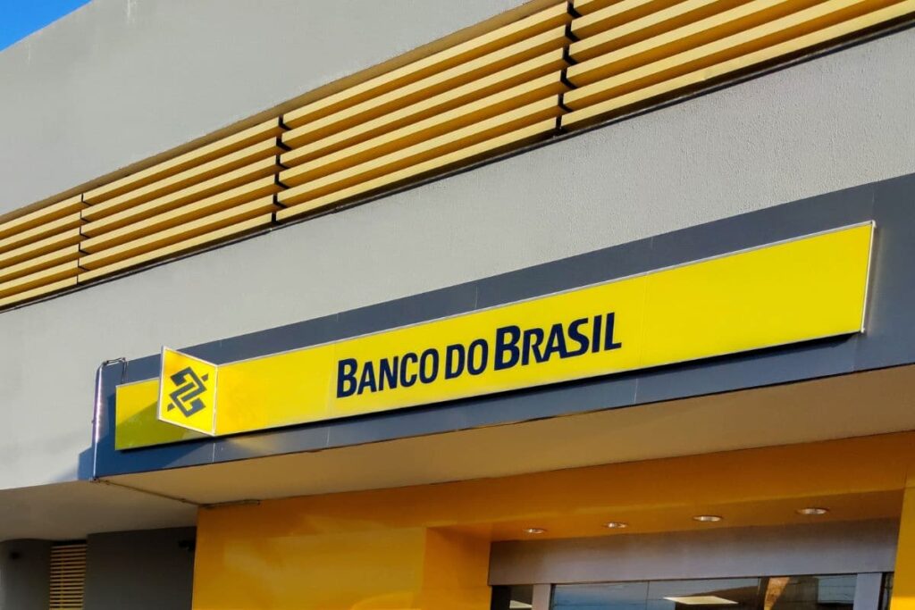 Imagem com o nome "Banco do Brasil" (BBAS3), representando as melhores ações para 2025.