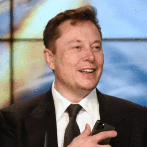 Foto do bilionário da Starlink ,Elon Musk.
