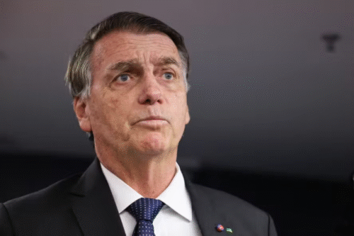 Foto do ex-presidente Jair Messias Bolsonaro.