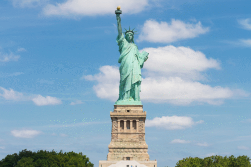Foto da estatua da liberdade em Nova York (EUA).