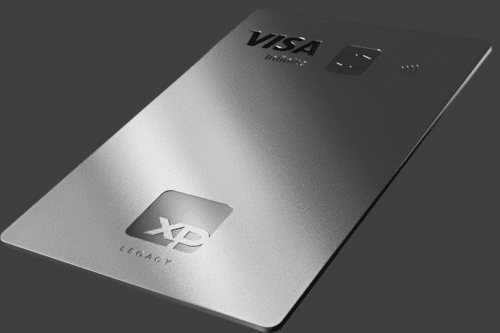 Foto do Cartão XP Legacy em design moderno.