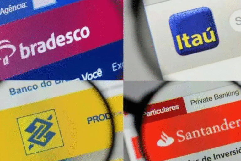 BBAS3, ITUB4, BBDC4 e SANB11 caem com temor da Lei Magnitsky sobre bancos brasileiros