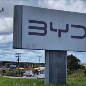 Placa da montadora chinesa BYD