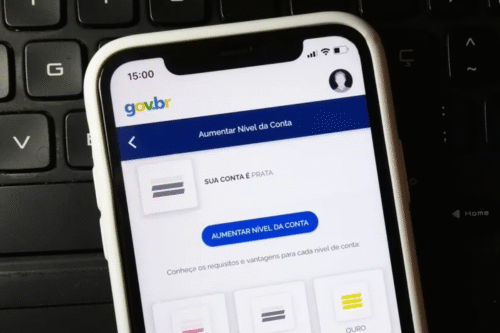 Celular logado em conta Gov.br