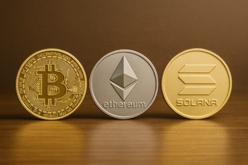 Bitcoin ilustração.