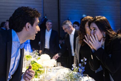 galípolo e simone tebet durante o almoço da febraban 2025