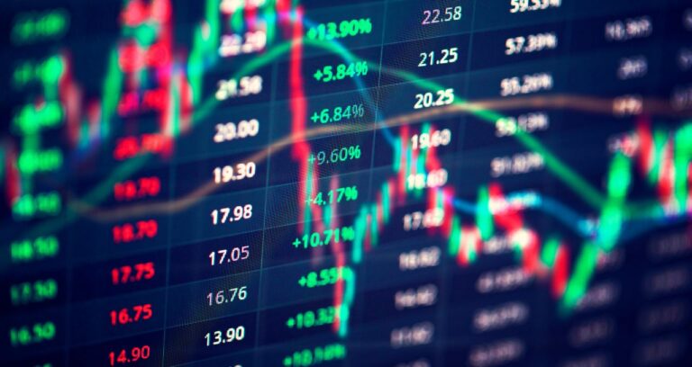 gráfico de ações simbolizando o ibovespa
