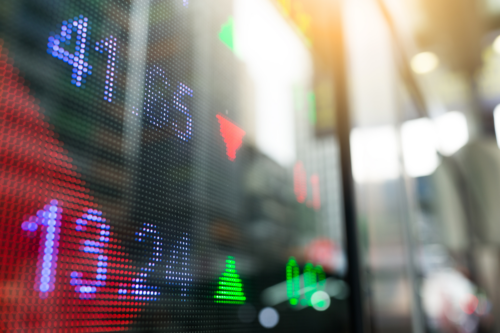 Gráfico ilustrando o mercado acionário