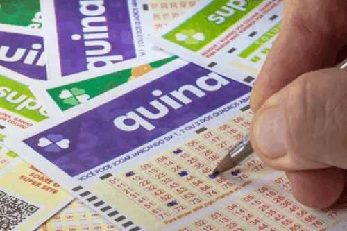 Foto de volante da Quina sendo marcado.