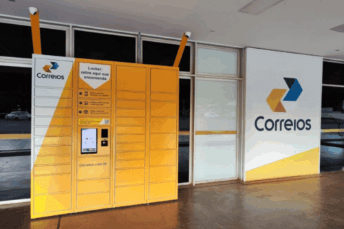 Foto da fachada dos correios