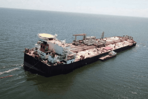 Foto de navio pretroleiro venezuelano