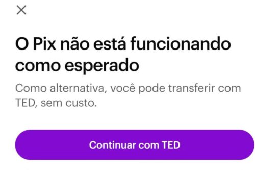 pix fora do ar