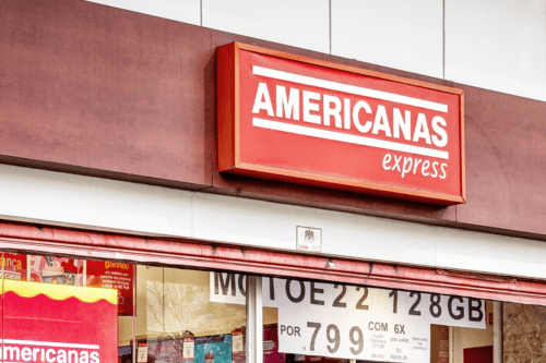 Foto de fachada de uma loja da Americanas