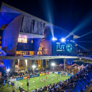 Imagem de divulgação do FUTSUMMIT na Cidade das Artes.