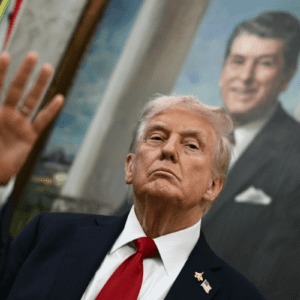 Foto do presidente dos EUA Donald Trump