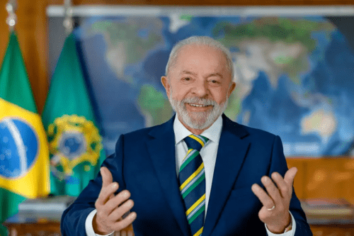 Foto do presidente Luiz Inácio Lula da Silva.