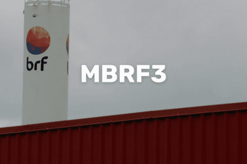 Unidade da BRF no fundo, e destaque para o ticker MBRF3.