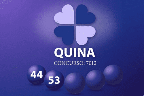 Sorteio da Quina concurso 7012