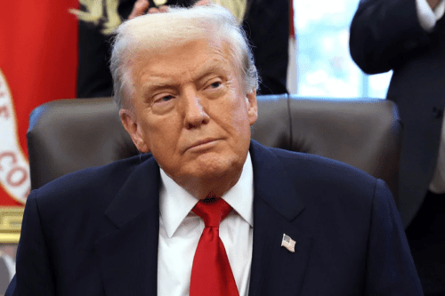 Foto do presidente dos EUA Donald Trump.