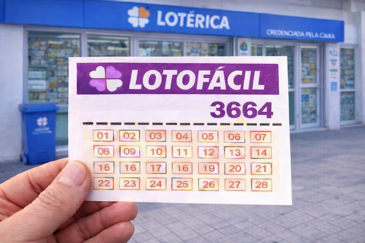 Lotofácil 3664 paga R$ 1,7 milhão para uma única aposta