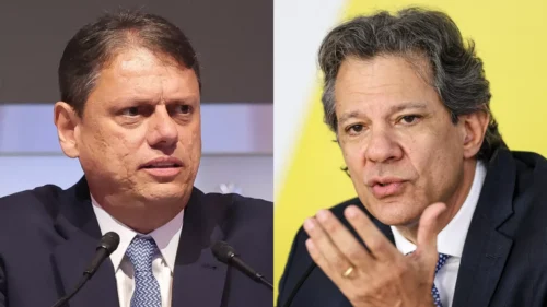 Tarcísio de Freitas e Fernando Haddad.