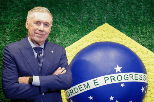 Técnico da seleção brasileira Carlo Ancelotti