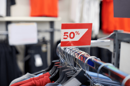 Venda em shopping, promoções de Natal.