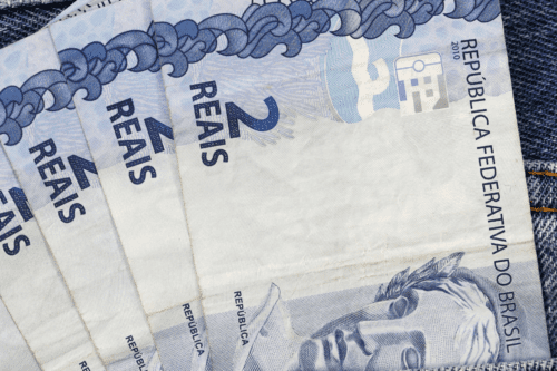 Notas de R$ 2 reais