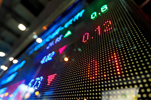 Resumo de exibição de preços do mercado de ações