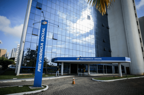 Fachada da Previdência Social.