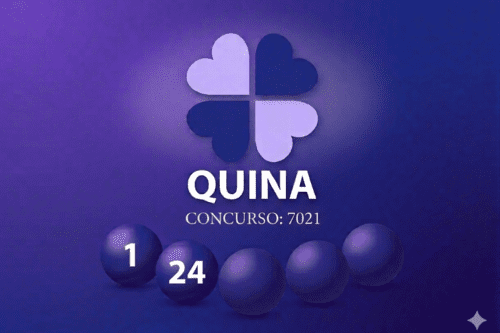 Sorteio da Quina concurso 7021