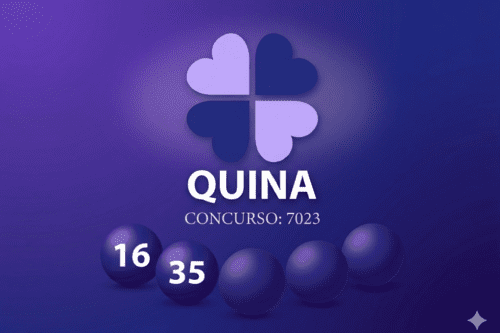 Sorteio da Quina concurso 7022