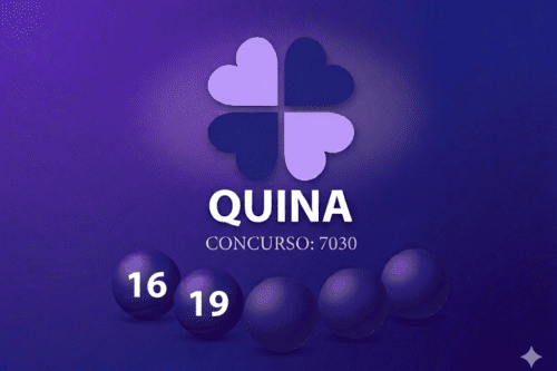 Sorteio da Quina concurso 7030