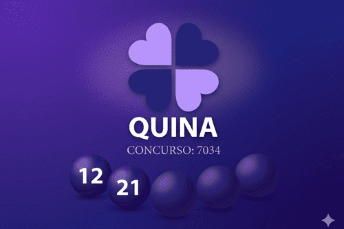 Sorteio da Quina concurso 7034