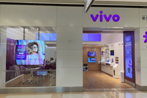 Loja física da Vivo localizada no Ibirapuera Shopping