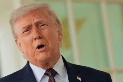 Foto do presidente dos EUA, Donald Trump.