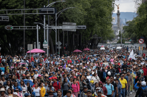 Greve dos professores no México