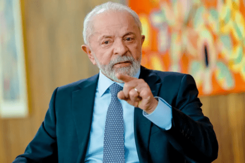 Foto do presidente do Brasil Luiz Inácio Lula da Silva.