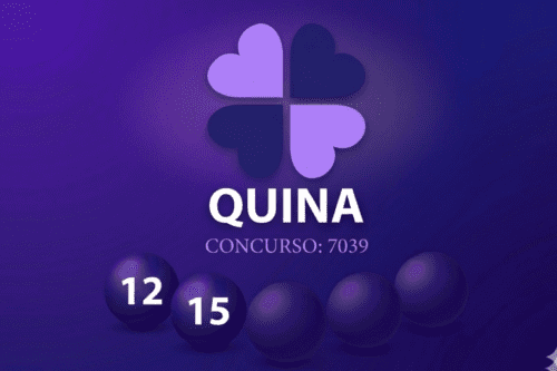 Sorteio da Quina concurso 7039