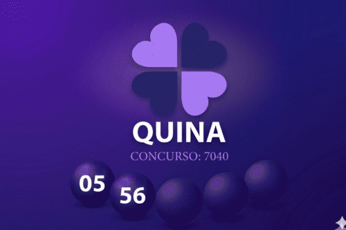 Sorteio da Quina concurso 7040