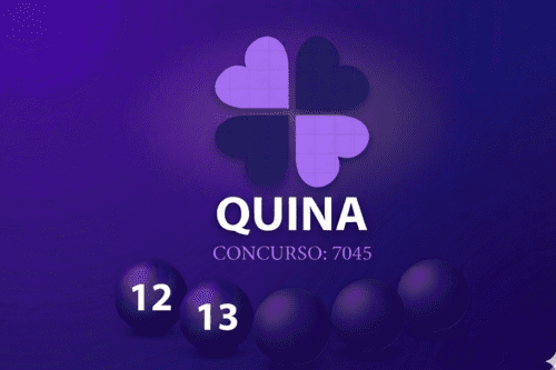 Sorteio da Quina concurso 7045