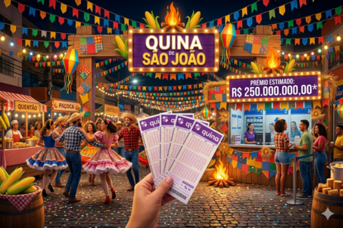 Sorteio da Quina de São João 2026.