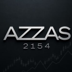 Logo da Azzas 2154 em destaque sobre fundo escuro, ilustrando notícia sobre ações AZZA3 e avaliação da Farm Rio.