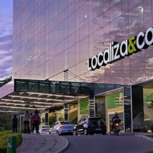 Fachada da sede da Localiza, empresa que confirmou pagamento de R$ 591,1 milhões em juros sobre capital próprio (JCP).