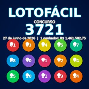 Resultado Lotofacil 3721